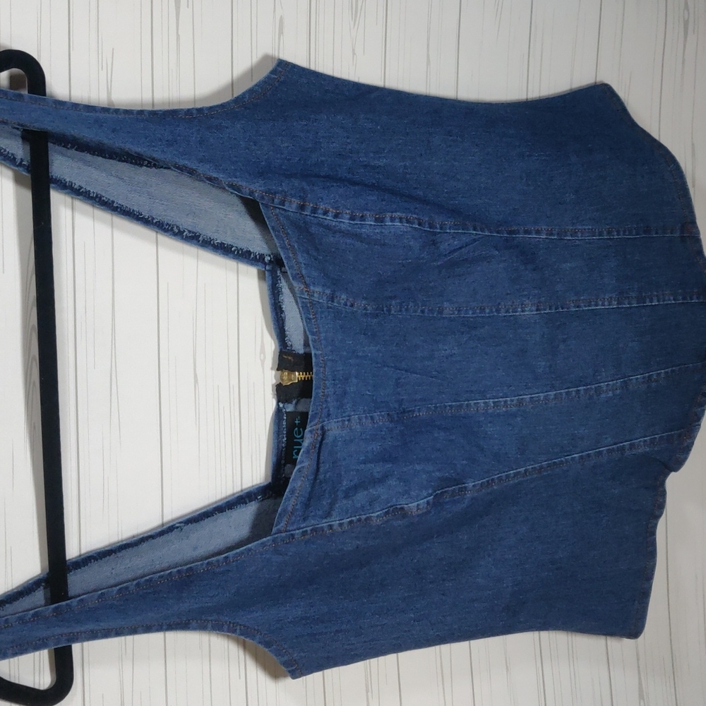 Denim bustier